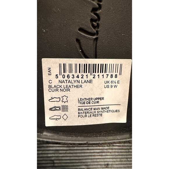 NEW Clarks Collection Natalyn Lane Black Leather Mary Jane Flat Comfort Wide Fit - Picture 3 of 3